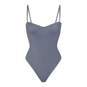 NWT-SKIMS Contour Lift Thong Bodysuit-Steel Blue 2x